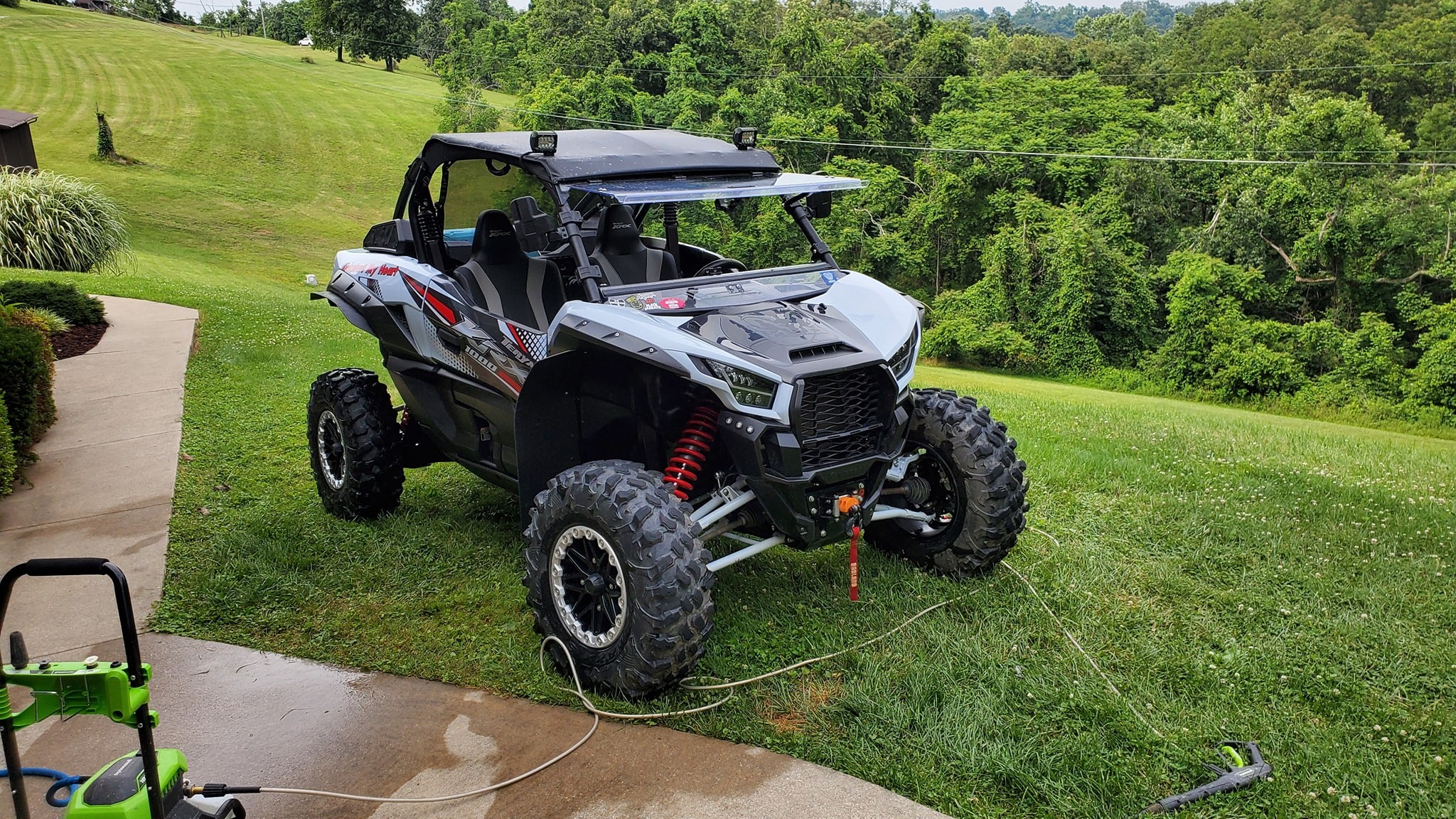 Folding Kawasaki UTV Windshields